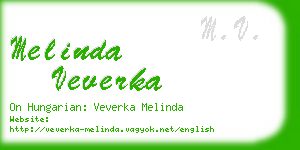melinda veverka business card